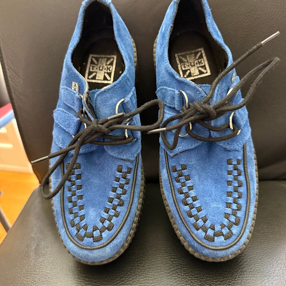 Blue T.U.K. Creepers size 7M/9W